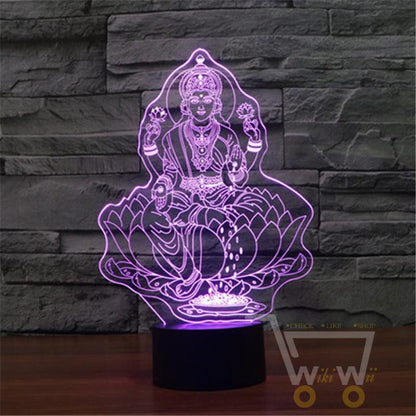 Buddha 7 Color Changing Table Lamp - WikiWii