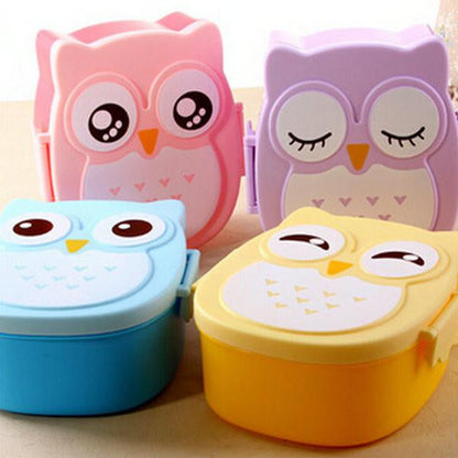 Cartoon Cute Owl Lunch meal box - WikiWii