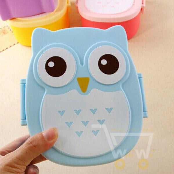 Cartoon Cute Owl Lunch meal box - WikiWii