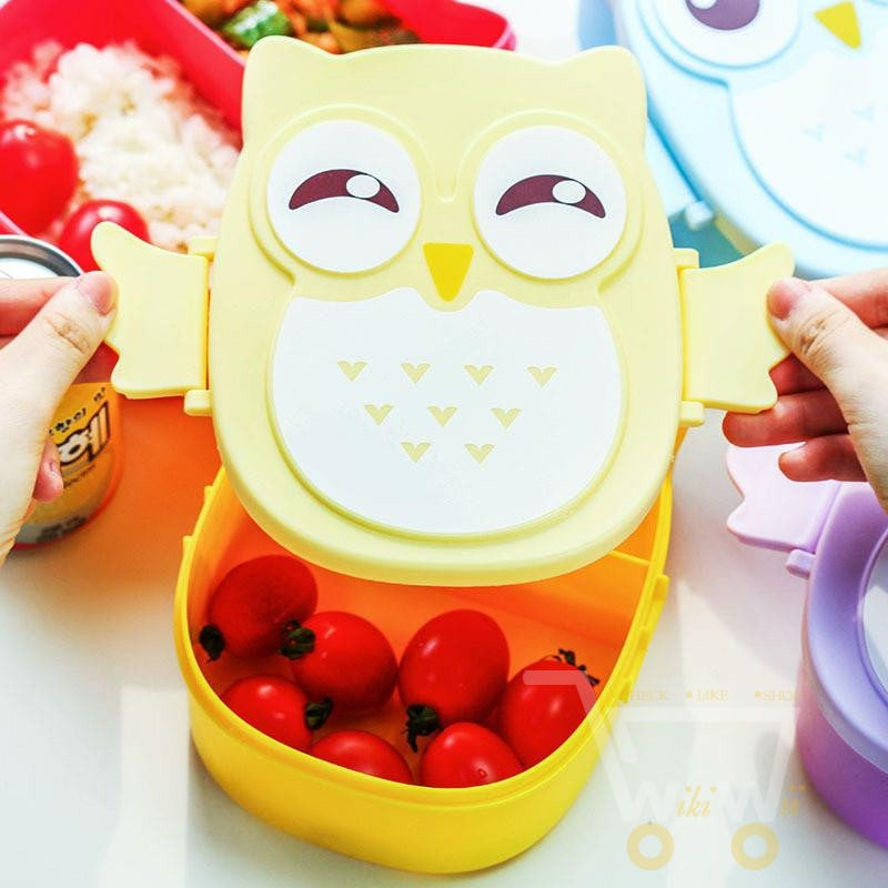 Cartoon Cute Owl Lunch meal box - WikiWii