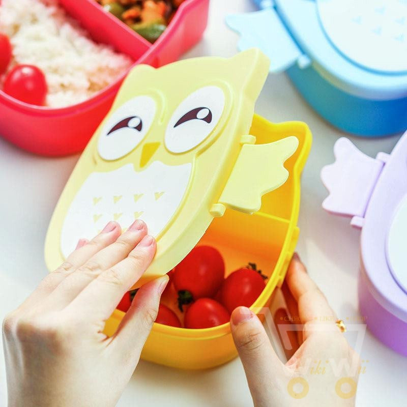 Cartoon Cute Owl Lunch meal box - WikiWii