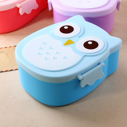 Cartoon Cute Owl Lunch meal box - WikiWii