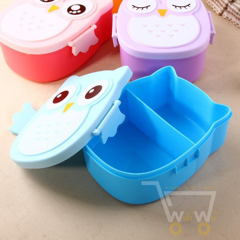 Cartoon Cute Owl Lunch meal box - WikiWii