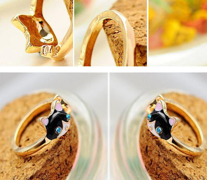 Cat and Fish Asymmetry Alloy Rings - WikiWii