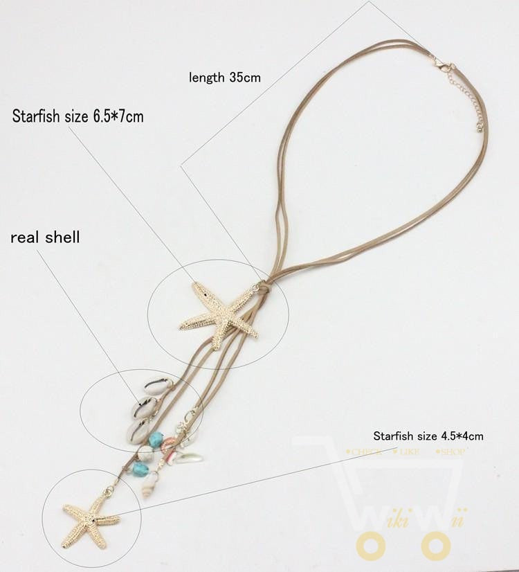 Charm Starfish Necklace - WikiWii