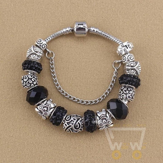 Classic Clear Crystal Beads Owl Bracelets - WikiWii