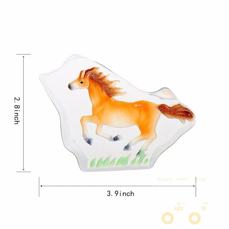 Clear Glass Crystal Horse - WikiWii