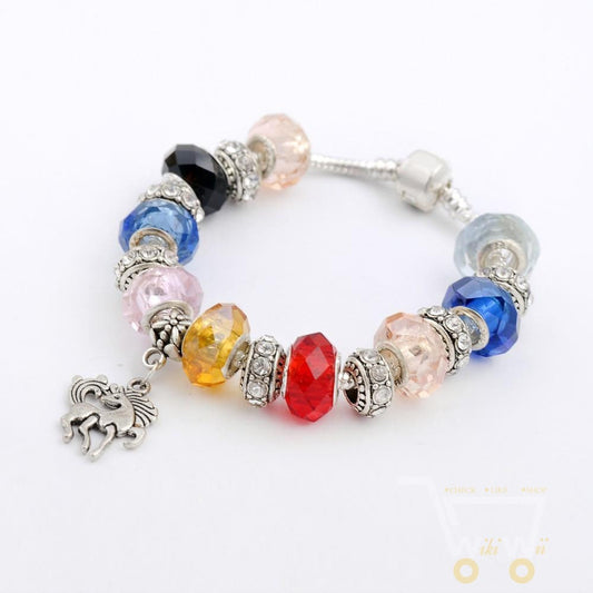 Colorful Crystal Beads Horse Bracelet - WikiWii