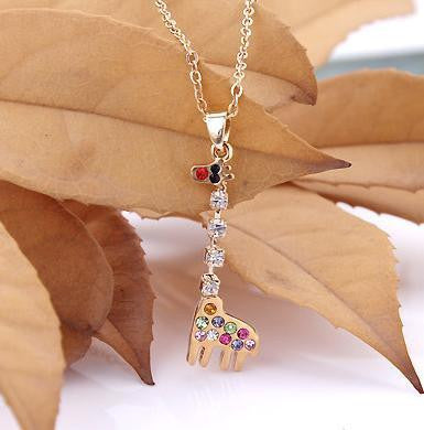 Colorful Giraffe Necklace - WikiWii