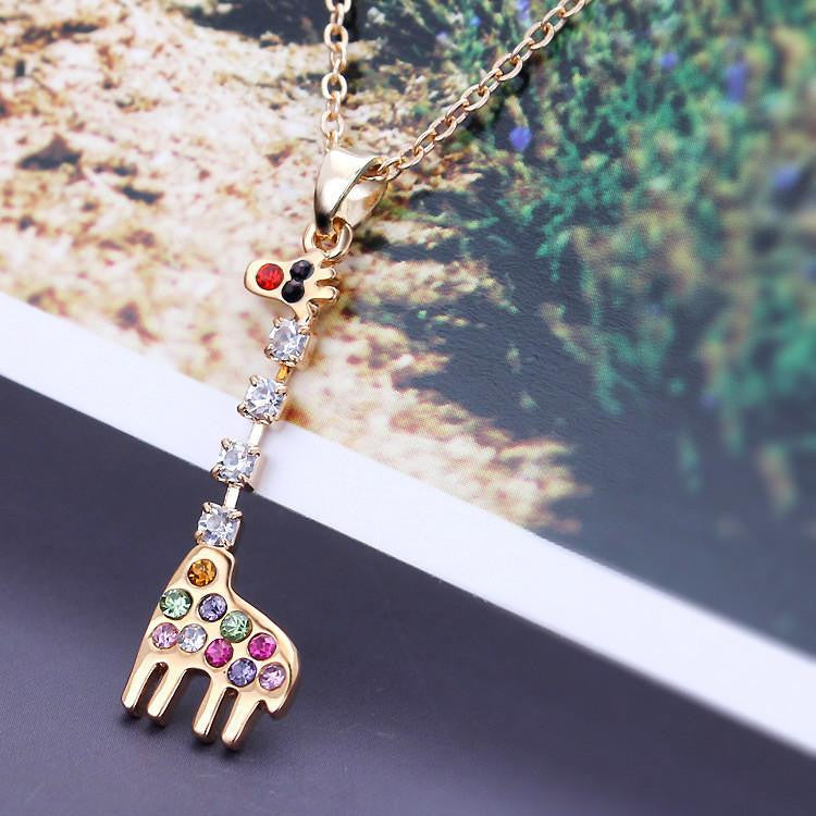 Colorful Giraffe Necklace - WikiWii