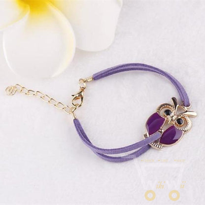 Colorful Owl Decorations Multi-layer Bracelet - WikiWii