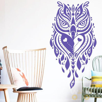 Creative Owl Wall Sticker Removable pvc House Decor In Five Colors - WikiWii