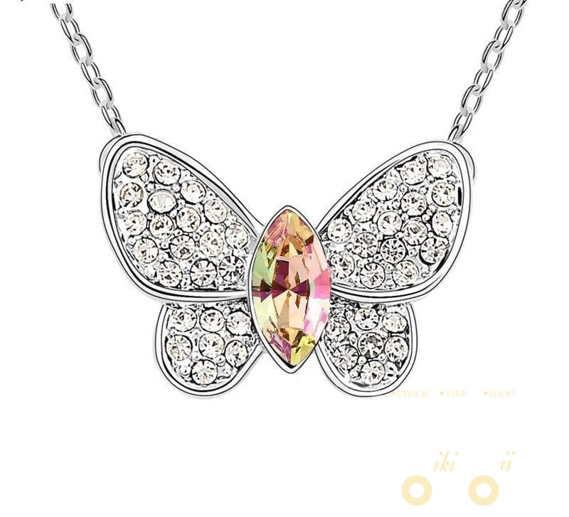 Crystal butterfly pendant - WikiWii