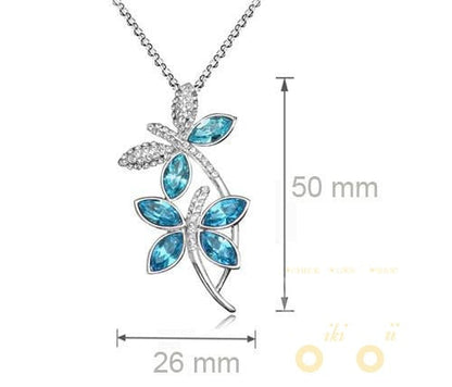 Crystal Dragonfly Necklace - WikiWii