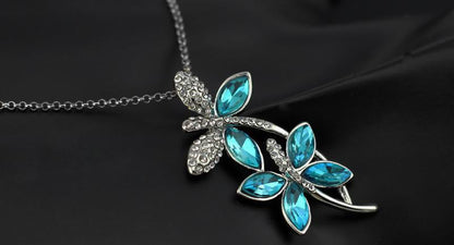 Crystal Dragonfly Necklace - WikiWii