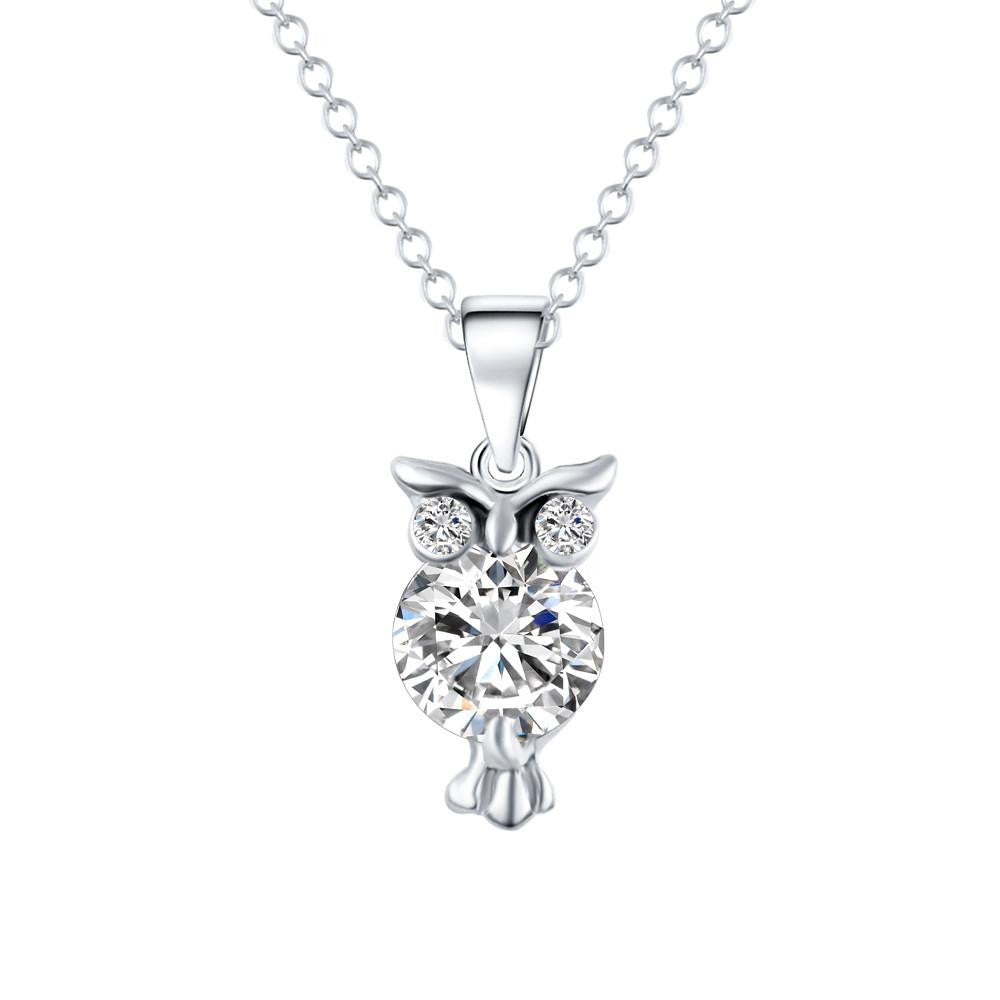 Crystal Owl Shape Necklace - WikiWii