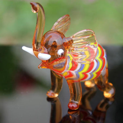 CUTE Elephant Glass Decoration - WikiWii