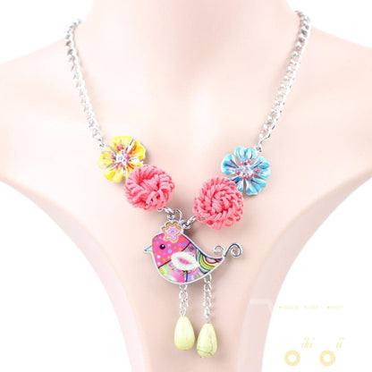 Cute Flower Chicken Necklace - WikiWii