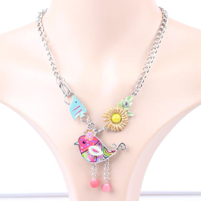 Cute Flower Chicken Necklace - WikiWii