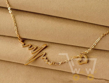 Cute Gold/ Silver Plated Heart Necklace - WikiWii