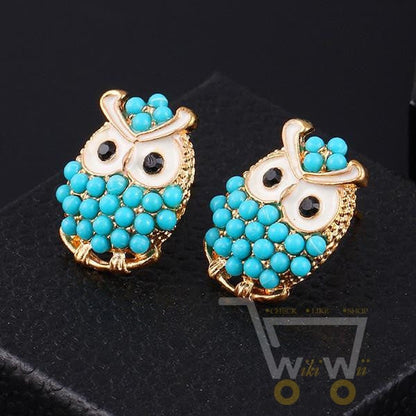 Cute owl earrings jewelry - WikiWii