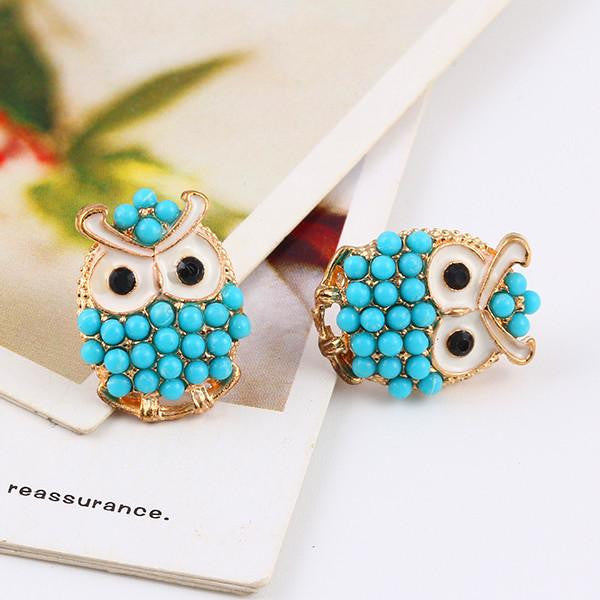 Cute owl earrings jewelry - WikiWii