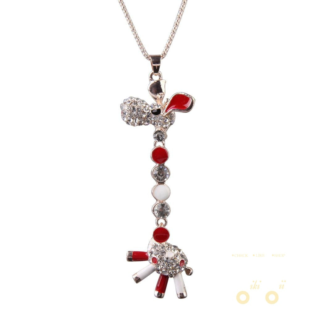 Cute  Style Giraffe Necklace - WikiWii