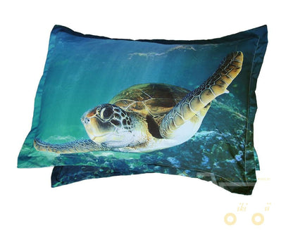 Digital Print HD Modal sheets 3D Sea Turtle cover set (Without Comforter) - WikiWii