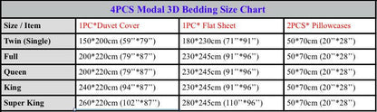 Digital Print HD Modal sheets 3D Sea Turtle cover set (Without Comforter) - WikiWii