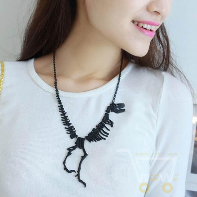 Dinosaur Skeleton Necklace - WikiWii