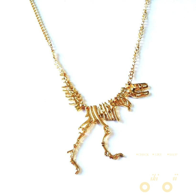 Dinosaur Skeleton Necklace - WikiWii