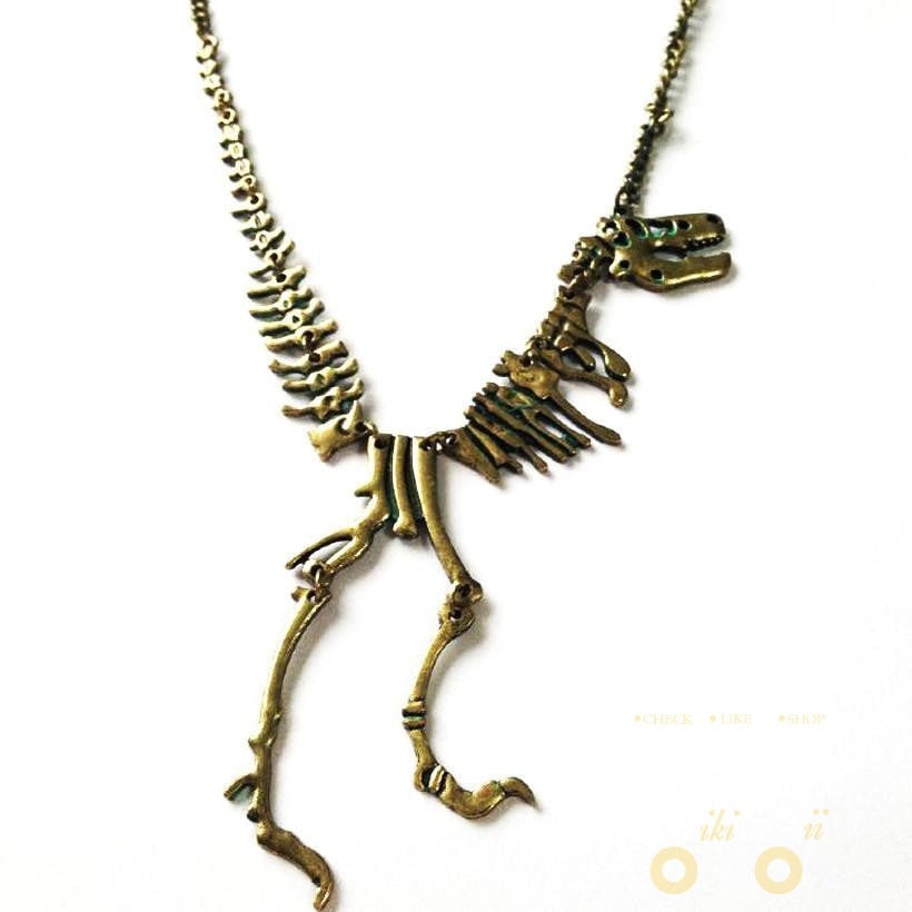 Dinosaur Skeleton Necklace - WikiWii