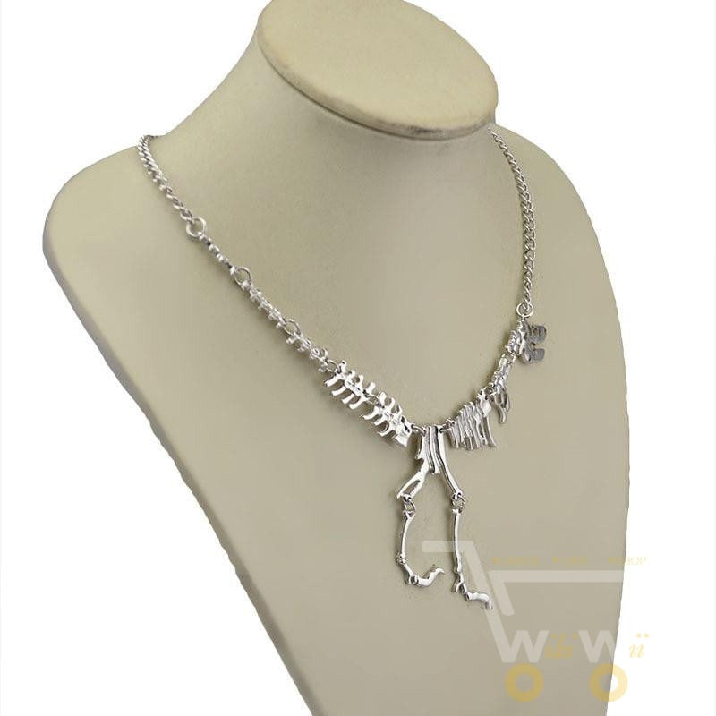 Dinosaur Skeleton Necklace - WikiWii