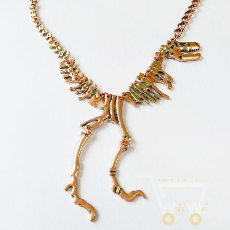 Dinosaur Skeleton Necklace - WikiWii