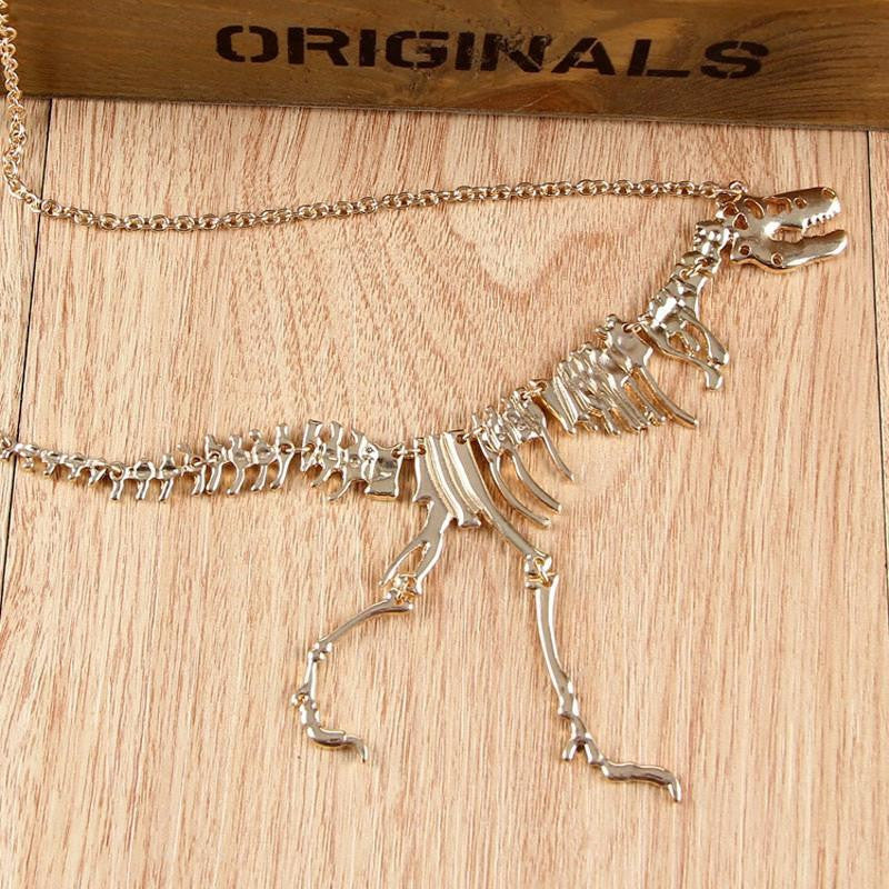 Dinosaur Skeleton Necklace - WikiWii