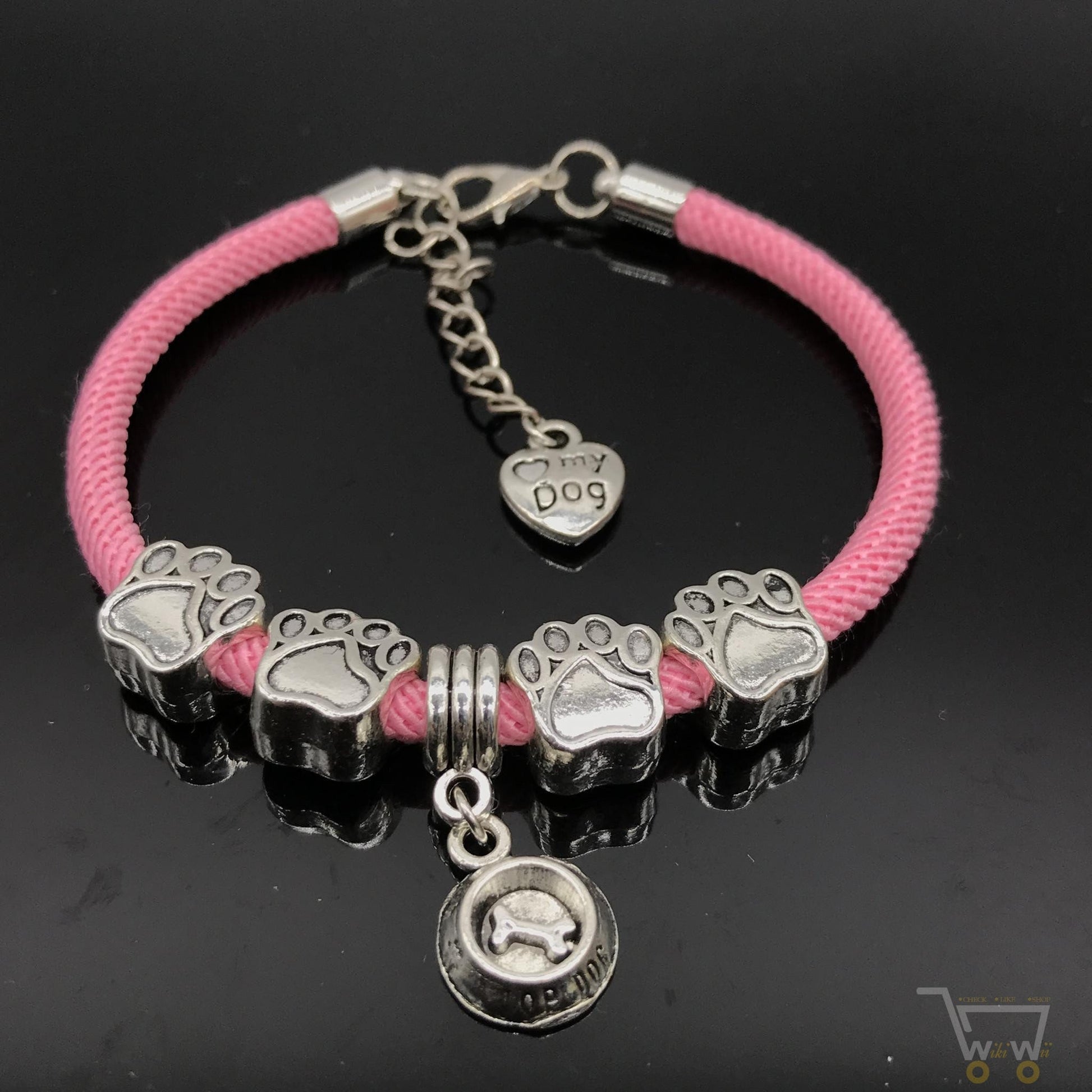 Dog Paw Charms Bracelets - WikiWii