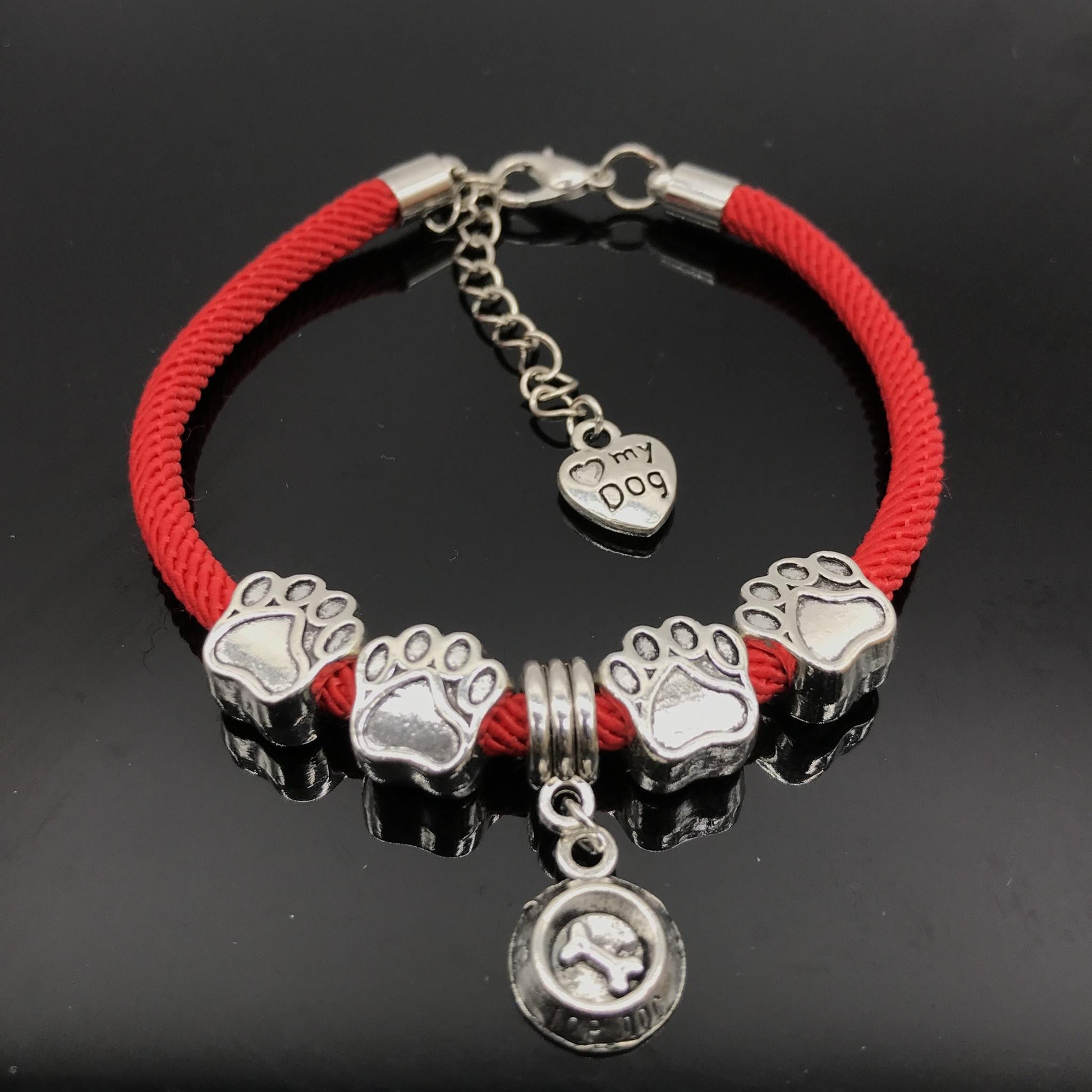 Dog Paw Charms Bracelets - WikiWii