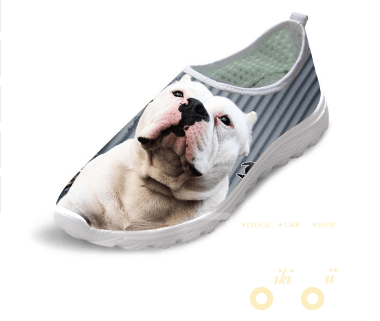 Dog Printed Men's Shoes - WikiWii