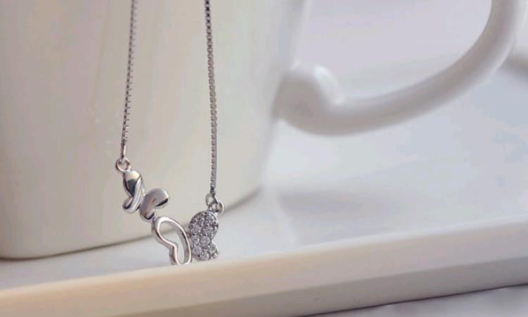 Double Butterfly Necklace - WikiWii