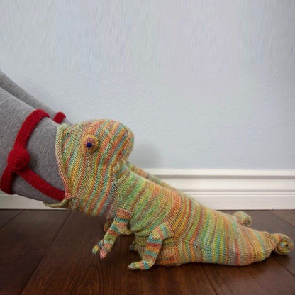 3D knitted crocodile socks- One Size fits all