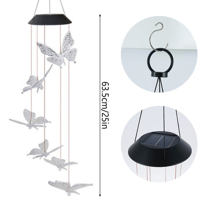Solar Butterfly Wind Chimes 2025
