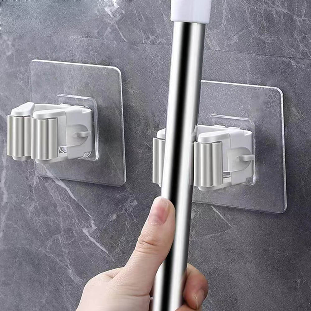 6 Pcs Wall Mop Holder Organizer