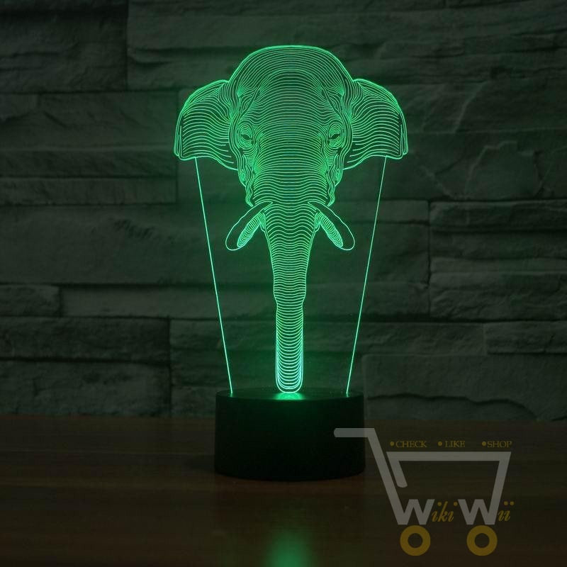 Amazing Elephant led Table Lamp Night Light-7 colors in one item - WikiWii