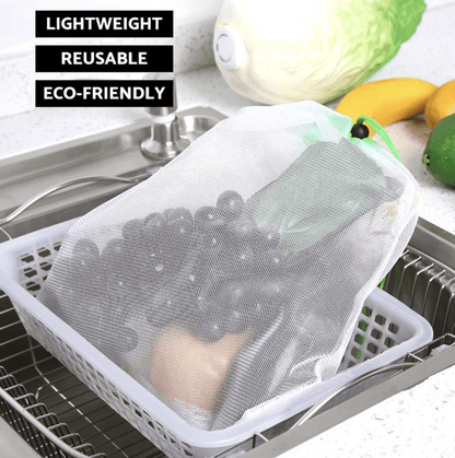 Reusable Mesh Produce Bags (12pcs) - WikiWii