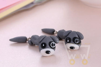 Earring Handmade Clay Dog Earrings - WikiWii