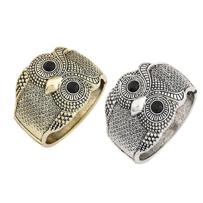 Antique Bronze/Silver Owl Bracelet - WikiWii