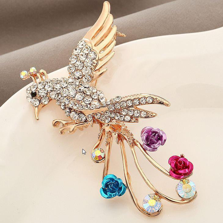 Elegant Hummingbird brooch - WikiWii