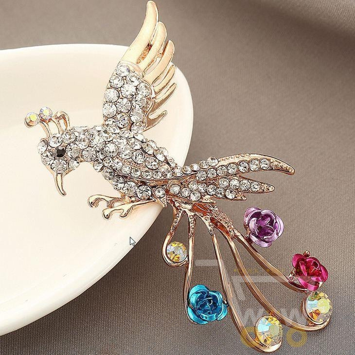 Elegant Hummingbird brooch - WikiWii