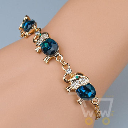 Elephant gold plated bracelet - WikiWii