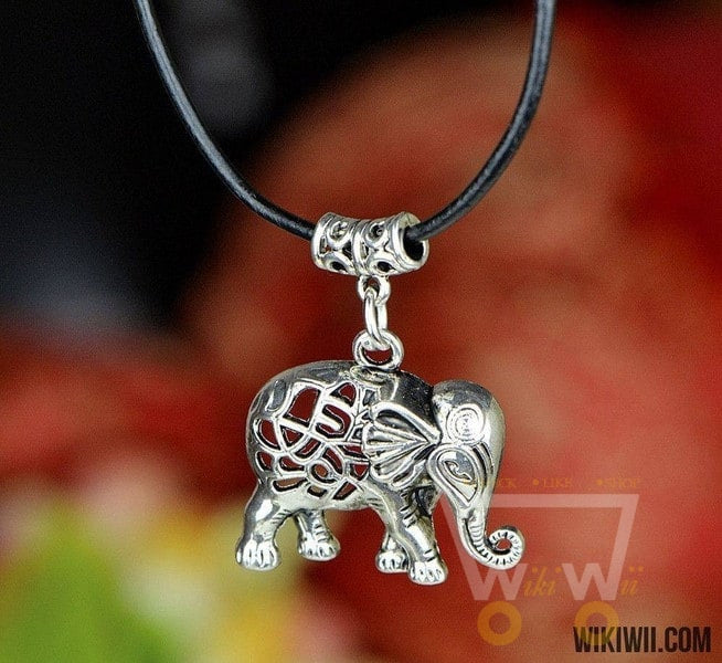 Elephant Silver Plated Necklace - WikiWii